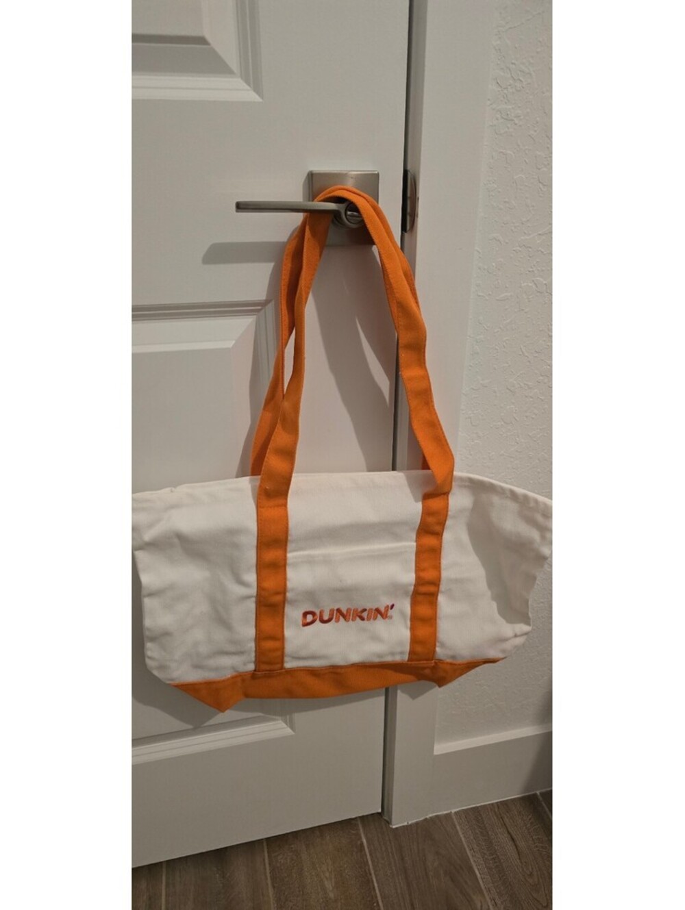 2026 LIMITED EDITION Dunkin' Canvas Tote Bag with Orange Accents